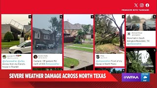 UPDATE Tracking severe weather damage in North Texas on Tuesday [upl. by Niamart]