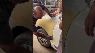 Putty Applying A Car Fender carcare7896 carpaintingservice shorts [upl. by Tohcnarf61]