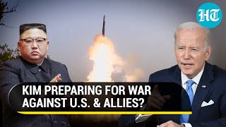 North Korea Vs US War Imminent Kim Orders Missile Production Boost Says “Be Ready For War” [upl. by Averi954]