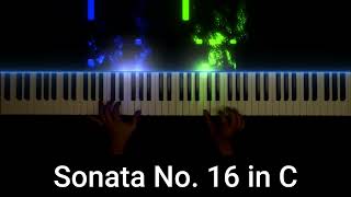 Sonata No16 in C  Piano tutorial Full video [upl. by Lorens711]