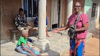 Gifting 107 Year Old Villager share giveaway love nigeria elderly RoxanneIsRockin [upl. by Nauqad]