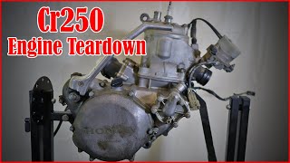 Cr250 Engine Teardown [upl. by Ashlie593]