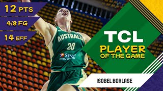 Isobel Borlase 12 PTS  TCL Player Of The Game  SRB vs AUS  FIBA Womens OQT 2024 [upl. by Briggs70]