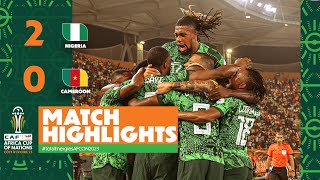 HIGHLIGHTS  Nigeria 🆚 Cameroon  TotalEnergiesAFCON2023  Round of 16 [upl. by Ellenwahs]