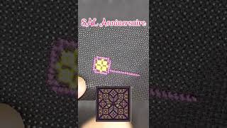 SAL Anniversaire broderie crossstitch [upl. by Michaela]