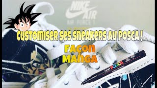 TUTO  Customiser ses sneakers au Posca   Manga Customisation [upl. by Rudelson]