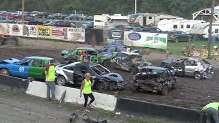 2024 Otsego Co Fair Thursday Night Demo Derby Heat 3 Windshield Compacts [upl. by Nemrac]