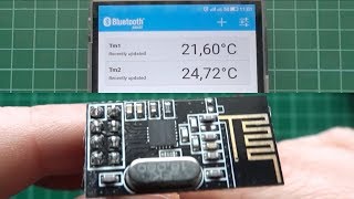BLE temperature beacon with Arduino and nRF24L01 [upl. by Arihsay]