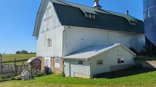 A gambrel roof barn and a brick house When I picture a Wisconsin farm this is it [upl. by Otreblon662]