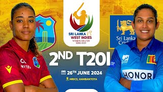 🔴 LIVE  2nd T20  West Indies Womens Tour of Sri Lanka 2024 [upl. by Riobard]