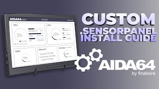 AIDA64 Sensor Panel Skin Install Guide 2022 UPDATE [upl. by Mcfadden]