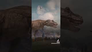 Tyrannosaurus Rex vs triceratops 2024 fight jurassicworld dinosaurs fighting trex triceratops [upl. by Airdua]