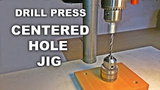 Drill Press Centering Jig For Round Objects [upl. by Zilada]