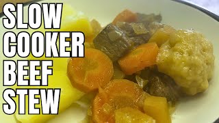 HOW TO MAKE A SLOW COOKER BEEF STEW [upl. by Nohsyar]