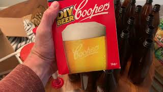 DIY Beer Coopers HomeBrew Kit quotLagerquot Step by Step Tutorial Demonstration Coopers DIY Lager Beer [upl. by Amahcen899]