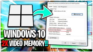 How To Increase VRAM ✅  Double Your Dedicated Video Memory 🔥 Boost FPS  2023 [upl. by Kcirdnekal]