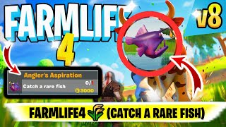 Farmlife 4 Fortnite Fishing CATCH A RARE FISH  Fishing Area 2 FORTNITE  Fortnite Farmlife 4 [upl. by Mairem197]