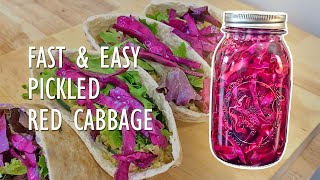 Simple Healthy Garnish  Pickled Red Cabbage  Starts With Kitchen [upl. by Atsillak]