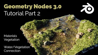 Blender Geometry Nodes 30  Modular Landscape Tutorial  Part 02 [upl. by Eecyac949]