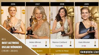 Who Won Most Academy Awards  Best Actress Oscar  Complete List 1929  Now [upl. by Phippen]