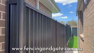 Colorbond Ozzybound Steel Privacy Fencing [upl. by Nomaid]