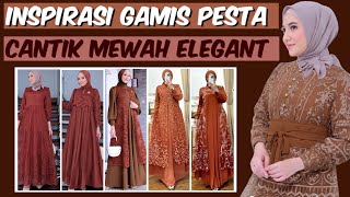 model gamis brokat modern terbaru Cantik Mewah Elegant trend busana viral 2024 gamis viral 2025 [upl. by Hsekar]