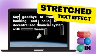 STRETCHED Text Effect  Figma Tutorial   Figma LINK 🤘 [upl. by Bodwell]