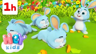 Sleeping Bunnies and More Kids Songs  ONE HOUR  HeyKids Nursery Rhymes  Animals for Kids [upl. by Sessylu]