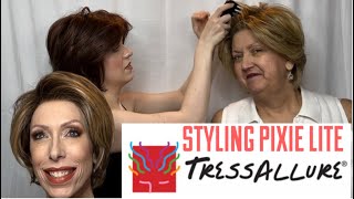 Styling The TRESSALLURE PIXIE LITE WIG  How To Use WIG WAX [upl. by Fowle]