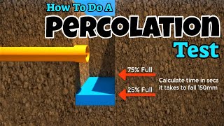 how to do a soakaway percolation test  how to do a soakaway percolation test [upl. by Ryle]