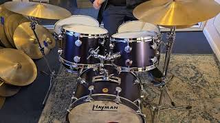 Hayman Vibrasonic Showman in Midnight Blue Paiste Formula 602 14 hats  18 Thins [upl. by Dimitri]