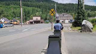 Riding the small train in Skykomish WA [upl. by Aoniak]