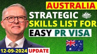 Australia Strategic Skills List For Easy PR MLTSSL in 202425  Australia Skilled Occupation List [upl. by Ermanno]