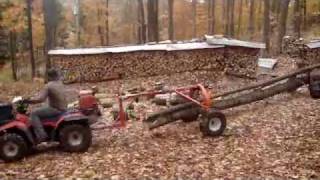 Triqueballe Logrite ATV arch avec Junior au Lac Bowker [upl. by Douville]