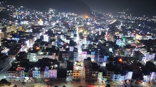 A Drone Shoot  DAMAULI TANAHUN NEPAL with DJI Mini2 Night View 🤍🩵🤍 Nepali Drone Pilot Haha [upl. by Ciaphus405]