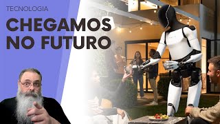 ELON MUSK mostra nosso FUTURO com ROBÔS HUMANOIDES da TESLA interagindo com HUMANOS O FUTURO CHEGOU [upl. by Leunas]