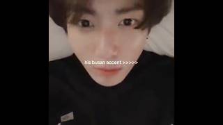 His busan accent 🔥🤌jungkook bts ftype [upl. by Naujad183]