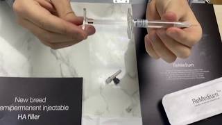 ReMedium Plus Hyaluronic Acid Filler Unboxing [upl. by Ahsita]