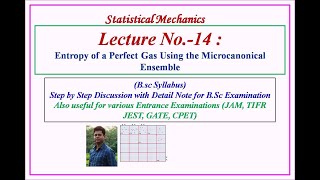 Entropy of a Perfect Gas Using the Microcanonical Ensemble [upl. by Witt]