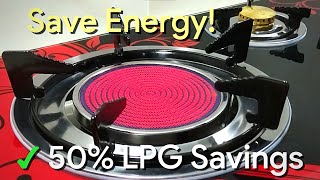 50 LPG SAVINGS InfraredCeramic Gas Stove Review  Cooking Test vs Regular Gas Stove [upl. by Ainer]