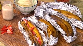 Receta Plátanos de carrito  Cocineros Mexicanos [upl. by Eadahs75]