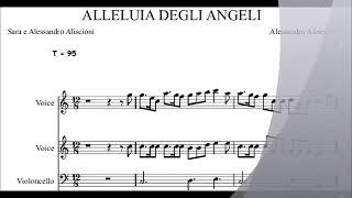 ALLELUIA DEGLI ANGELI versione strumentale [upl. by Nnylidnarb460]