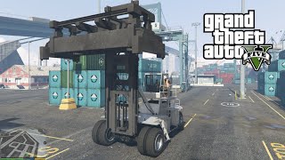 How to use Handler Container in GTA 5  Scouting The Port Mission [upl. by Ganny432]