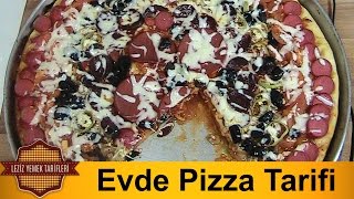 Evde Pizza Tarifi  Evde Pizza Yapımı [upl. by Dag61]