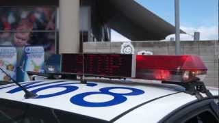 New Zealand Police Car Nautech Siren And MX7000 Light Bar Demo  Albany Emergency Services Open Day [upl. by Licht]