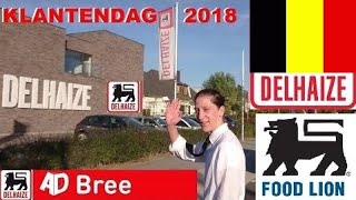 DELHAIZE SUPERMARKET FOOD LION GROCERY STORE IN BELGIUM Klantendag bij de AD Delhaize in Bree 2018 [upl. by Radie]