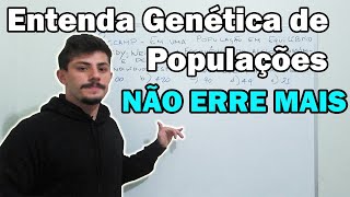 Resolvendo exercícios de Genética de Populações [upl. by Nilyam]