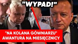 quotWypad z baruquot Szarpanina na miesięcznicy Błaszczak zaczął się wygrażać [upl. by Shaylah508]