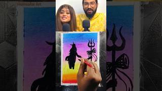 Shiva tandav stotram  Har Har Mahadev 🙏🚩🙏 Sachet Parampara song shorts art [upl. by Kieran]