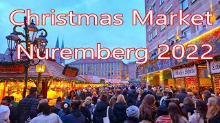 Most Famous Christmas Market in Europe  Christmas Market in Nuremberg 2022  4K [upl. by Arrehs411]